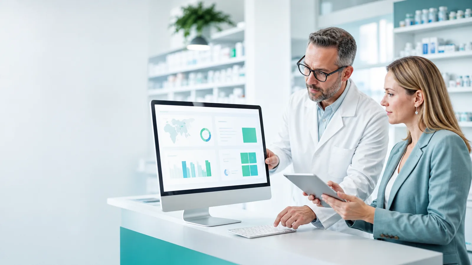 Pharmacy professionals operating a digital pharmacy platform